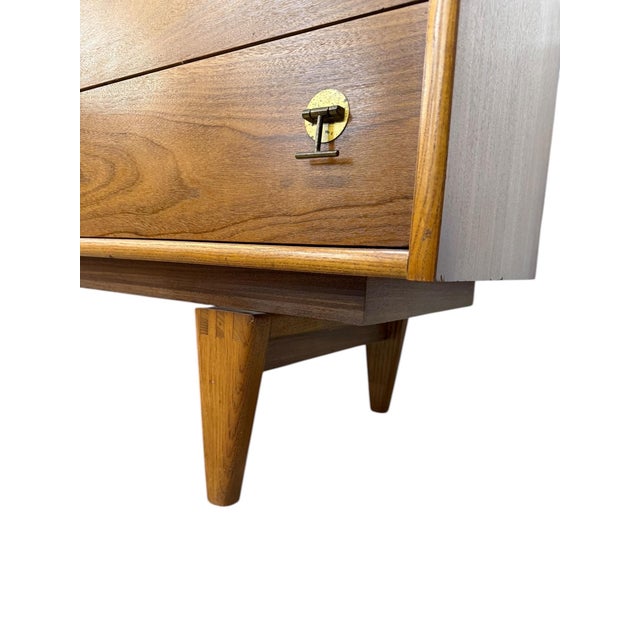 Mid-Century Modern Stanley Walnut Sideboard - Refinished! For Sale - Image 10 of 13