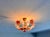 1970s Italian Murano Style Hand-Blown Original Pink and White Daisy Glass Flush Mount Chandelier (42x30 Cm)⁠ For Sale - Image 17 of 17