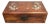 Vintage Chinese Rosewood Box With Mother of Pearl "Two Dragons" Inlay For Sale