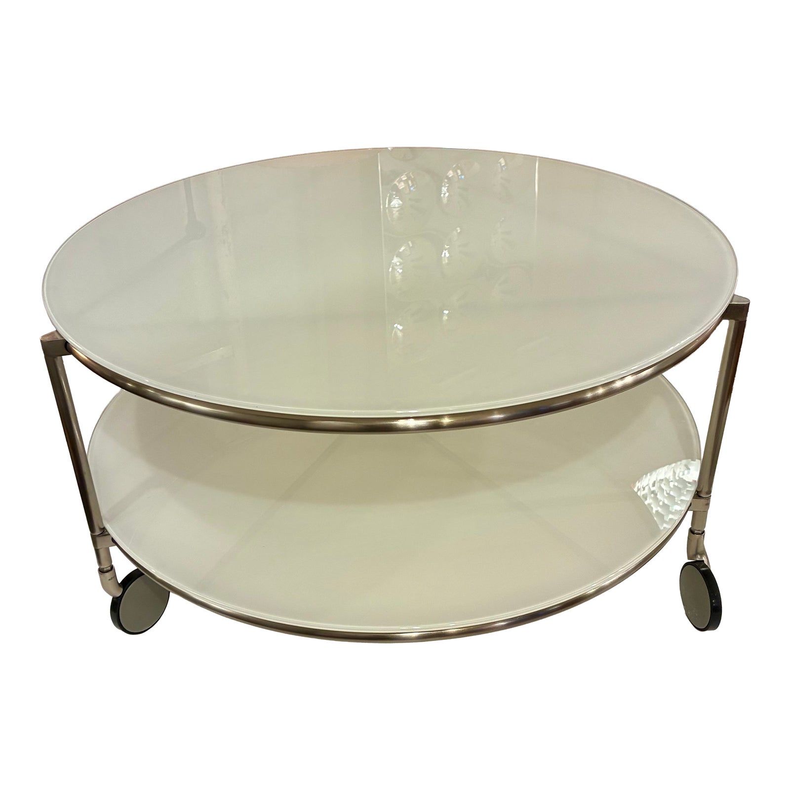 Strind Coffee Table by Ehlen Johansson for Ikea 1980s in Opaline
