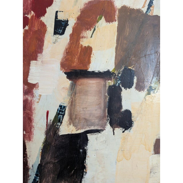 Mid-Century Modern 'Threshold of Presence' Abstract Figurative Oil Painting by Swedish Artist Gunnar Johnsson (1917–2007), Framed For Sale - Image 10 of 11