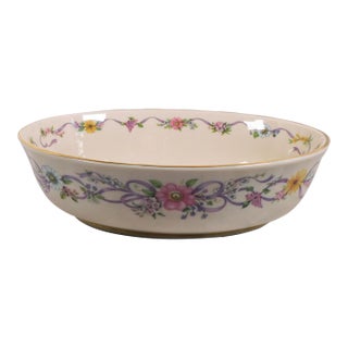 1990s Lenox Nine Inch Oval Serving Bowl in Constitution For Sale