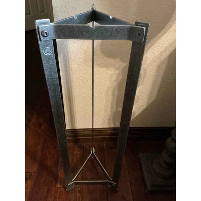 Black Mid 20th Century Enclume Hand-Forged Iron Fireplace Tool Set For Sale - Image 8 of 10