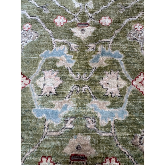 6ft 2in × 9ft Hand-Knotted Wool Oriental-Style Area Rug For Sale - Image 11 of 12