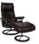 Set of Aura Leather Recliner and Ottoman from Stressless For Sale