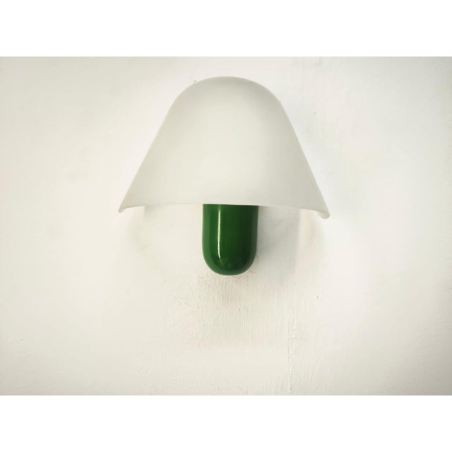 Green Wall Light from VeArt, 1980s For Sale - Image 9 of 10