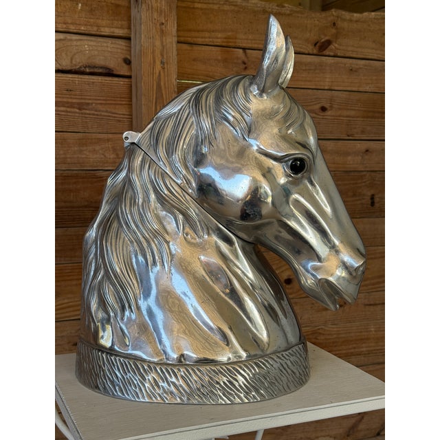 Arthur Court Equestrian Horse Head Ice Bucket or Wine Chiller For Sale In Naples, FL - Image 6 of 12
