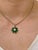 2010s Emerald and Solitaire Diamonds Flower Pendant Necklace 14 Karat Yellow Gold For Sale - Image 5 of 18