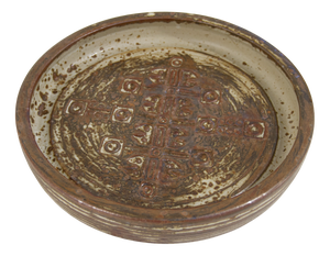 Large Mid-Century Danish Stoneware Dish from Jørgen Mogensen, 1970s
