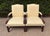 Traditional Traditional Pale Buttercream Yellow Damask Carved Mahogany Martha Washington Library Living Room Chairs, a Pair For Sale - Image 3 of 12