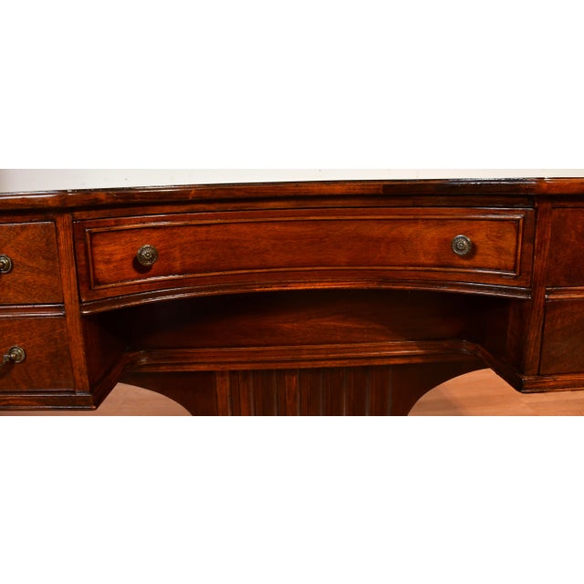 1920s 1920s Antique English Regency Style Mahogany Vanity Desk / Makeup Table For Sale - Image 5 of 17