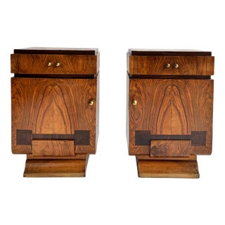 French Art Deco Side Tables, 1930s, Set of 2 For Sale