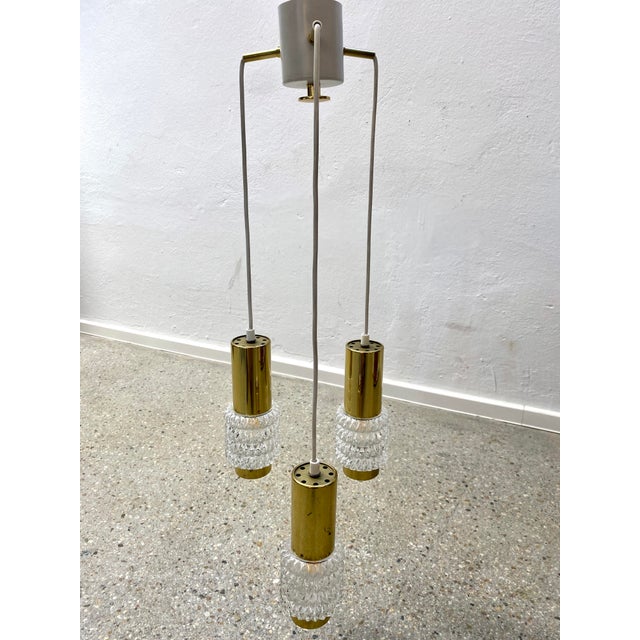 Mid-Century German Cascade in Gold and with Structured Glass, 1960s For Sale - Image 9 of 9