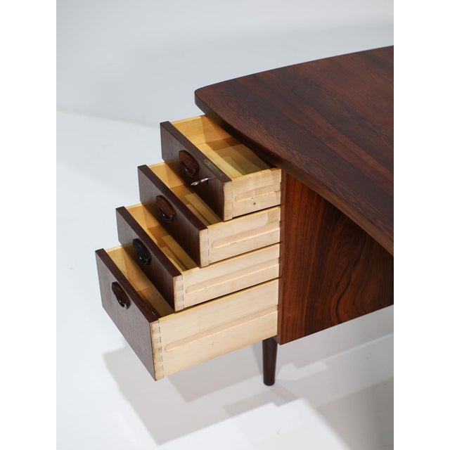 Model 54 Kidney Desk from Feldballes Møbelfabrik, Denmark, 1960s For Sale - Image 14 of 18