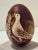 Traditional Maria Lancing 2013 Hand-Etched Egg – Two Doves & Wheat – Signed For Sale - Image 3 of 6