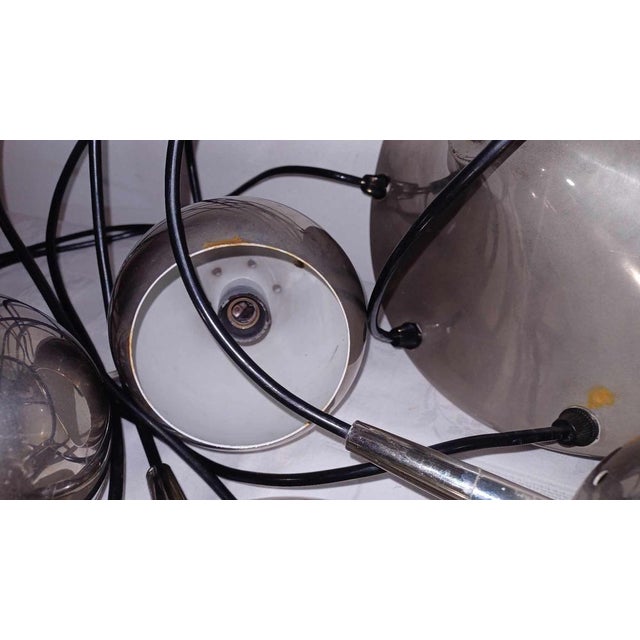 Metal Space Age Cascade Lamp in Chrome, 1960s For Sale - Image 7 of 18