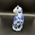 Ceramic Late 20th Century Vintage Blue and White Chinoiserie Qing Dynasty Porcelain Cat Figurine For Sale - Image 7 of 8
