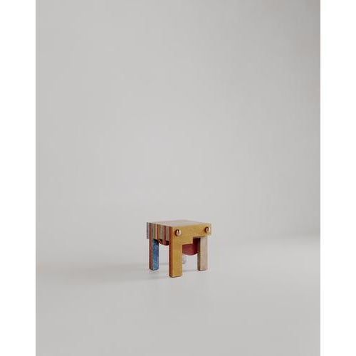 Architectural Layered Marble Stone Strata Stool by Esther Knopfler For Sale - Image 10 of 12