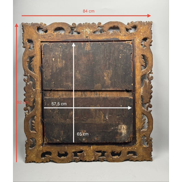 Italian School Artist, Holy Family, 1500s, Oil Painting, Framed For Sale - Image 10 of 11