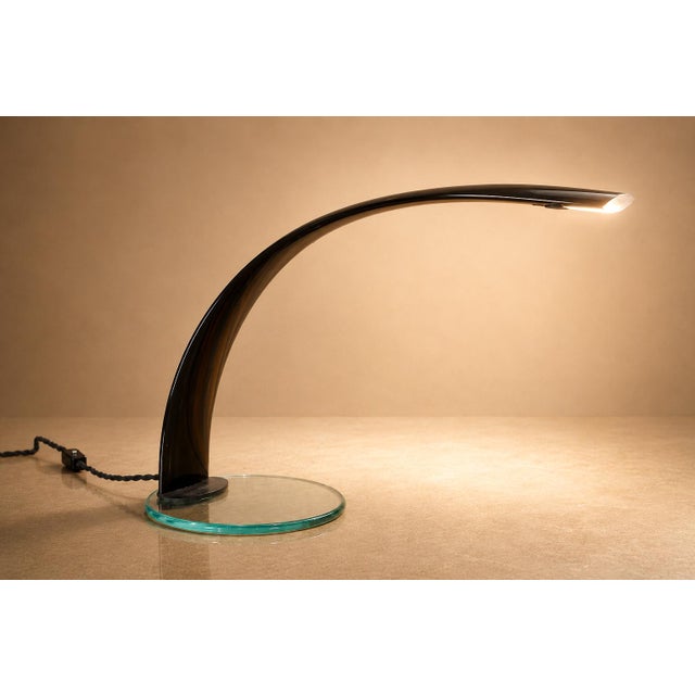 Brazilian Modern "Sonata 3759" Table Lamp in Enameled Metal and Glass, Enrico Furio Dominici, 1970 For Sale - Image 13 of 16