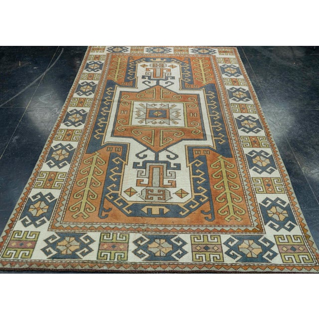 Turkish Vintage Rug 4'10" x 7'8" #20584 Explore a curated collection of hallway runners, wool rugs, and handmade...