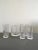 Post-Modern Clear Bar Glasses with Ice Bucket, Set of 6 For Sale - Image 4 of 17