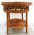 Mid-Century Modern Vintage Wicker Over Rattan Round End/Side Table Circa 1960s For Sale - Image 3 of 11