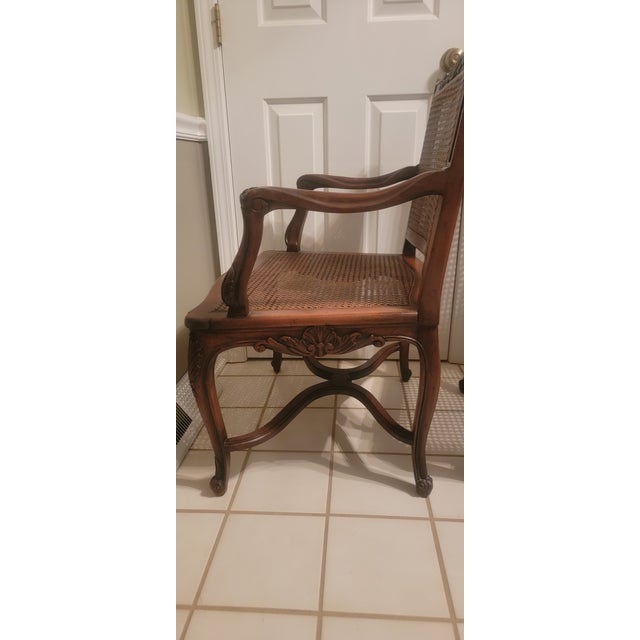 Pair of Antique French Louis XV Style Carved Armchairs For Sale - Image 17 of 18