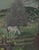 American Naïve Painting of Horses in a Field, u.s.a. Circa 1920 For Sale - Image 3 of 4