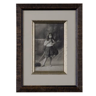 Antique French Postcard, Gypsy Girl With Mandolin, Early 20th C. For Sale