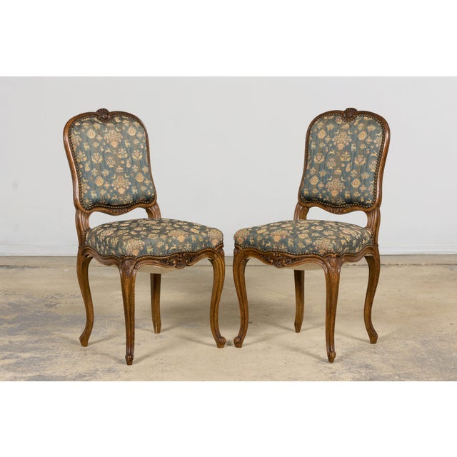 Set of 12 Late 19th Century French Provincial Louis XV Oak Dining Chairs For Sale - Image 10 of 18