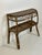 Vintage Rattan and Wicker Console Table with Masonite Top, 1950s For Sale - Image 3 of 10