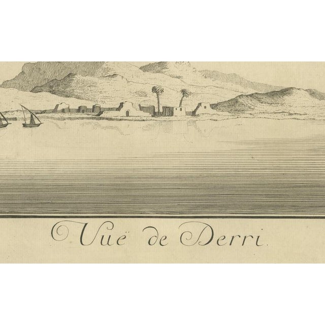 Norden, View of Derri on the Nile Antique Egypt, Engraving, 1755 For Sale - Image 6 of 10
