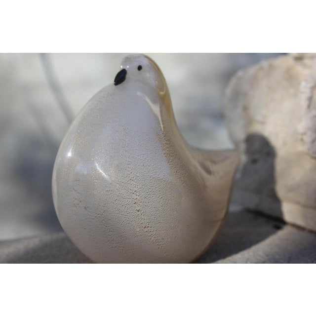 Venice Pigeon Figurine in Golden Glass from Barovier & Toso, 1950s For Sale - Image 4 of 9