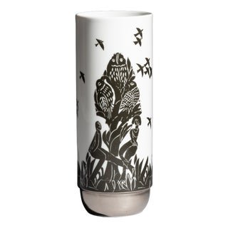 Duo Pastorale Vase by Ambrogio Pozzi and Hap Grieshaber for Rosenthal, 1970s For Sale