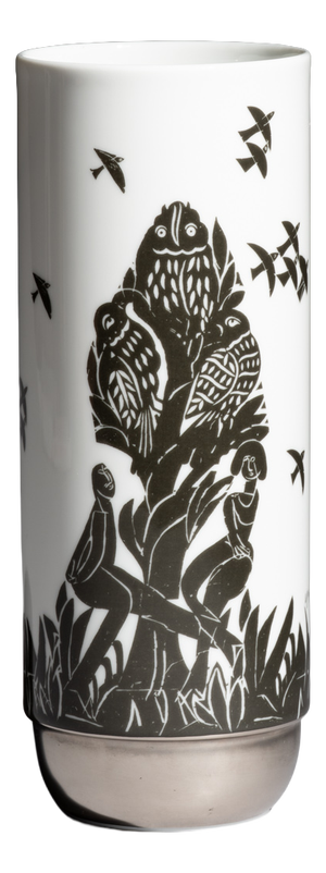 Duo Pastorale Vase by Ambrogio Pozzi and Hap Grieshaber for Rosenthal, 1970s