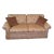Century Tan Brocade Upholstered Sofa For Sale