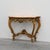 Louis XV Rococo Style Carved Gilt Console Table with Rose Marble Top, Italy, 1950s For Sale - Image 16 of 16
