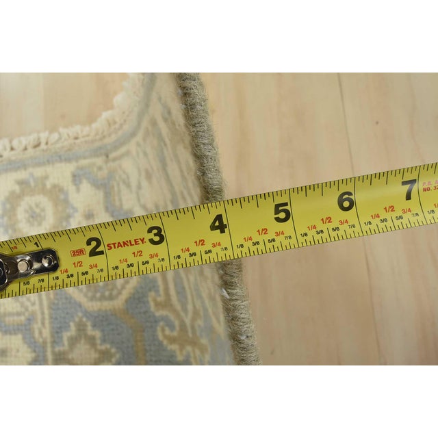 Textile Oushak Rug 2′ X 3’1” Blue Wool Traditional Hand-Knotted Oriental Carpet For Sale - Image 7 of 8