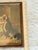 Textile Antique Victorian “The Pet’s Toilet” Girl & Dog Framed Color Print For Sale - Image 7 of 8