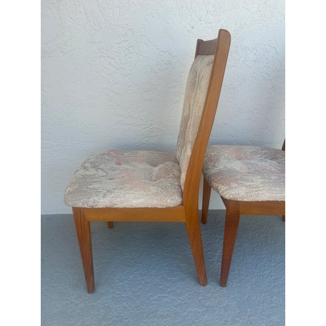 1970s 1970s Nordic Furniture Company Pair of Solid Teak Side Chairs For Sale - Image 5 of 10