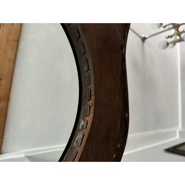 Vintage Pendulum Clock in Wood For Sale - Image 4 of 13