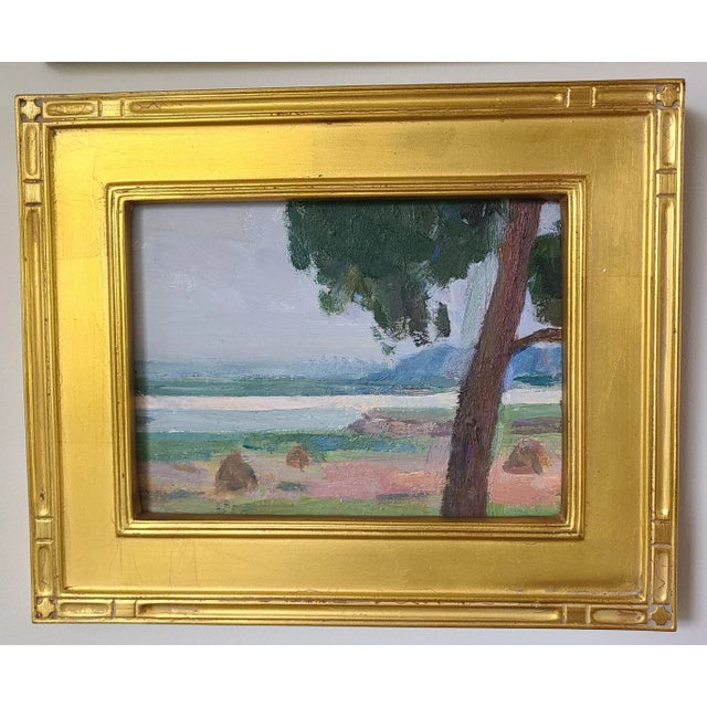 Framed Landscape in Acrylic on Board For Sale In New York - Image 6 of 6