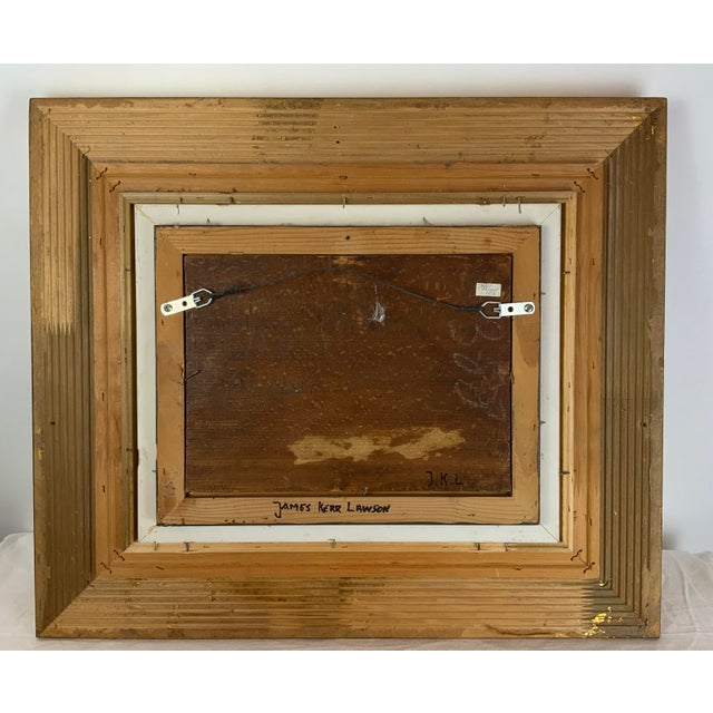 19th Century James Kerr Lawson Oil on Board Painting, Framed For Sale - Image 12 of 12