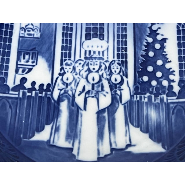 Ceramic Royal Copenhagen Danish Christmas Plates, Set of Seven For Sale - Image 7 of 12