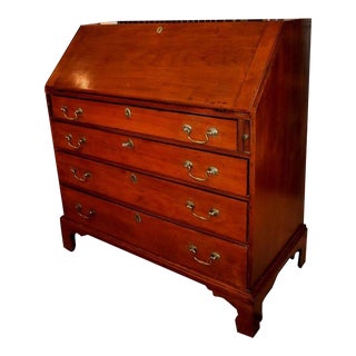 American Chippendale Type Slant Lid Desk, Circa 1780 For Sale