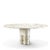 Tria Round Calacatta Gold Marble Dining Table by Lorenza Bozzoli For Sale - Image 4 of 7