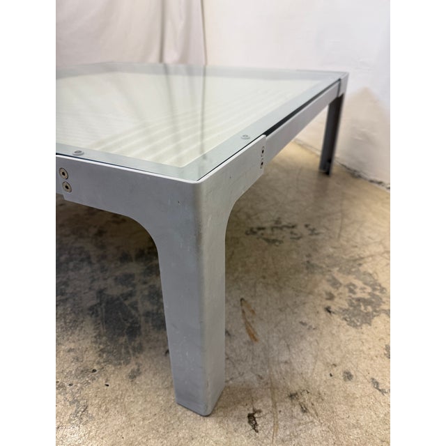 Enzo Berti Glass and Steel "Dune" Coffee or Cocktail Table for La Palma, 1990s For Sale - Image 9 of 15