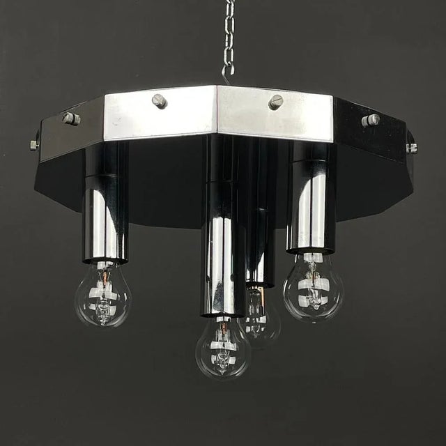 Large Vintage Murano Glass Chandelier from AV Mazzega, Italy, 1970s For Sale - Image 12 of 13