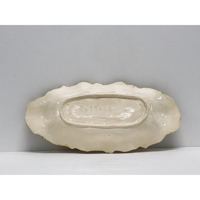 This Gorgeous Antique 1920s Hand Painted Porcelain Serving Dish is a delightful addition to your dinner table. Hand...